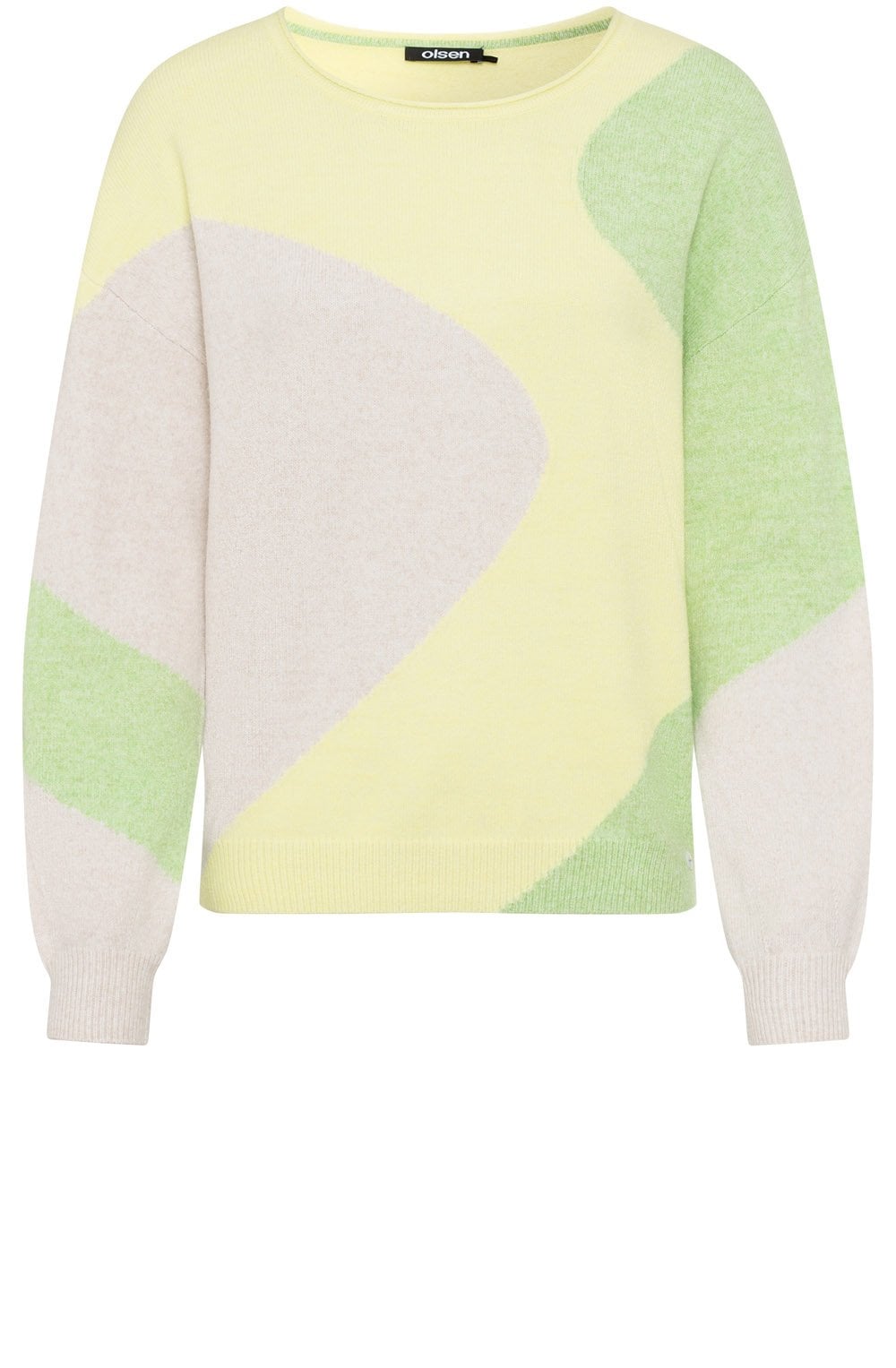 Citron Melange Abstract Design Cora Jumper