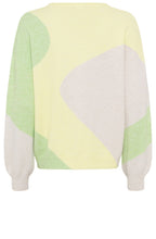 Citron Melange Abstract Design Cora Jumper