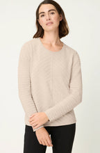 Classic Beige Diagonal Knit Henny Jumper