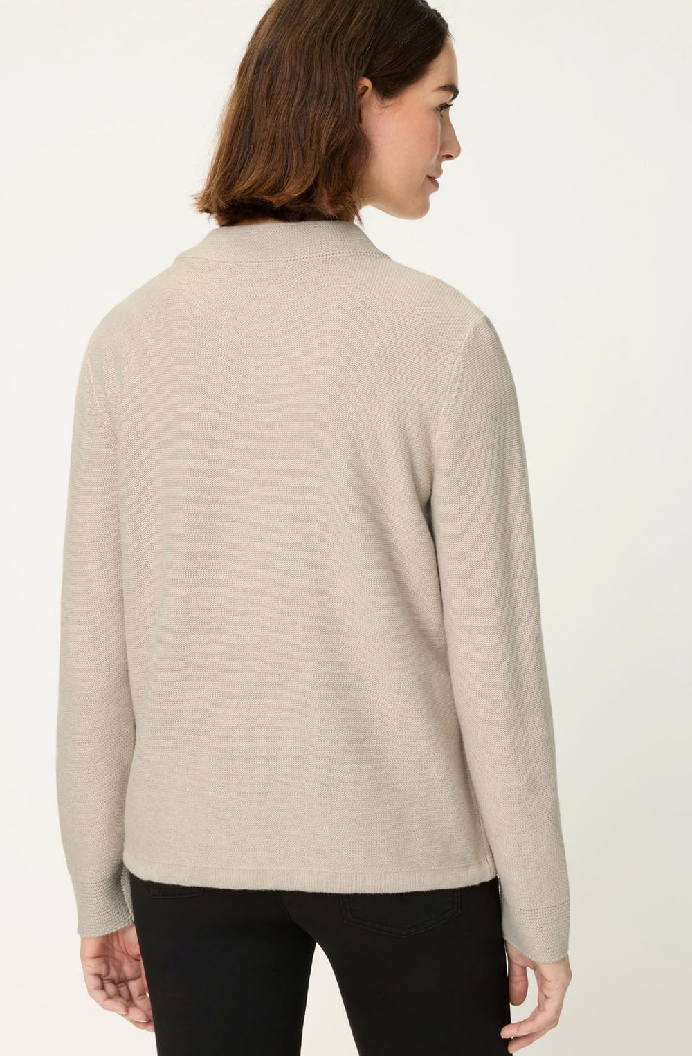 Classic Beige Drawstring Henny Cardigan