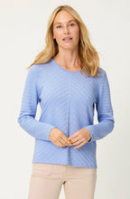 Cloud Blue Diagonal Knit Henny Jumper