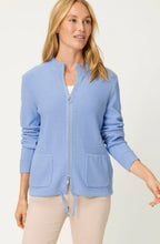 Cloud Blue Drawstring Henny Cardigan
