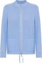 Cloud Blue Drawstring Henny Cardigan
