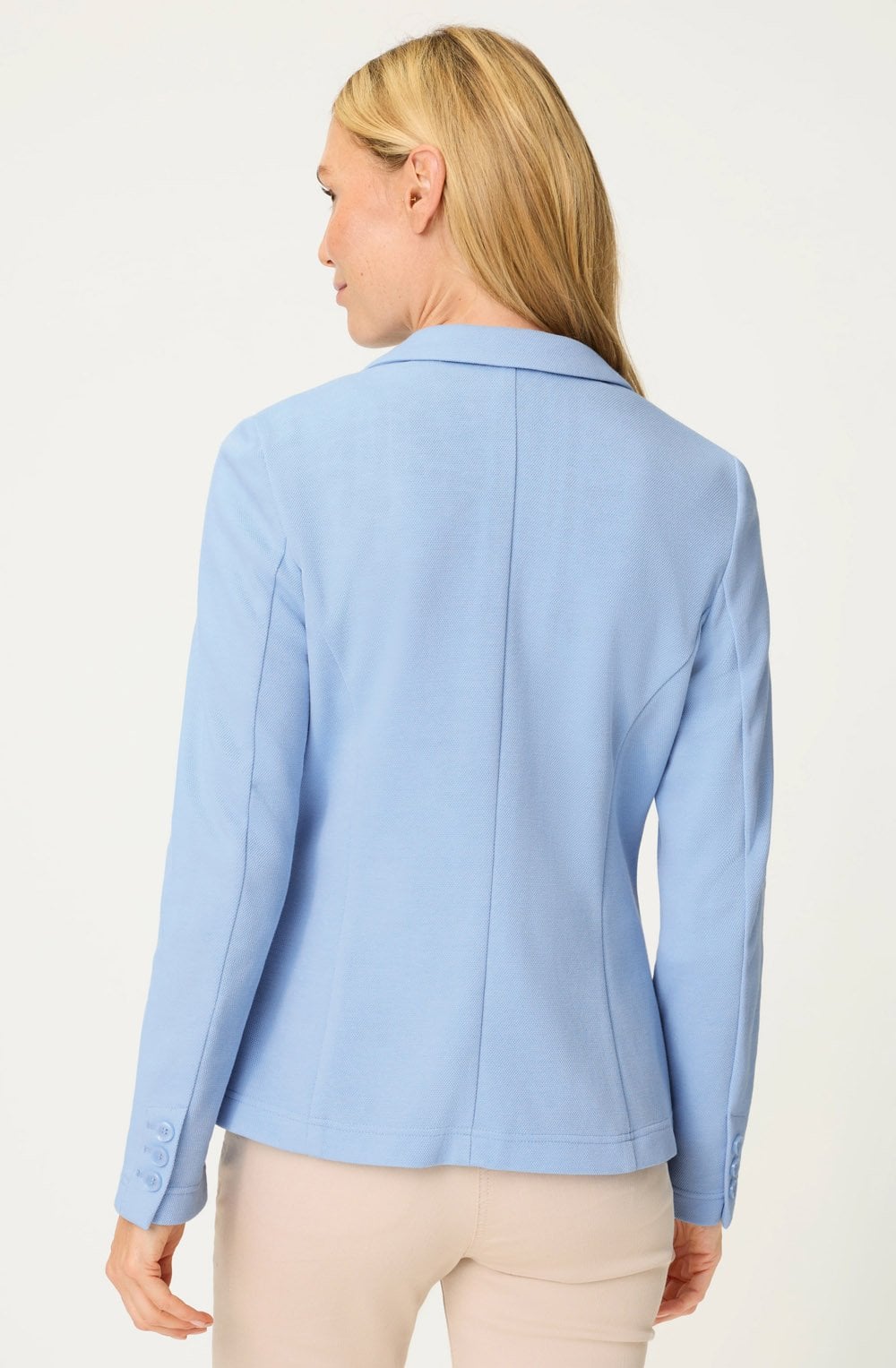 Cloud Blue Jersey Blazer