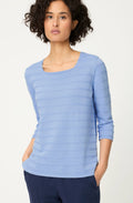 Cloud Blue Square Neck Henny Jumper