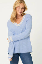 Cloud Blue V Neck Henny Jumper