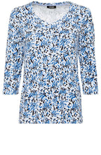 Cobalt Blue Patterned Top