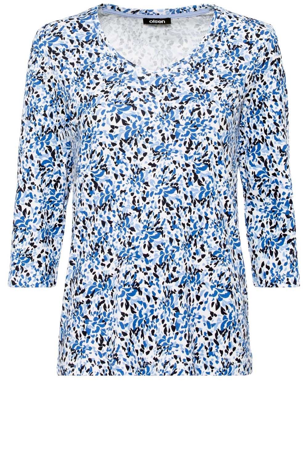 Cobalt Blue Patterned Top