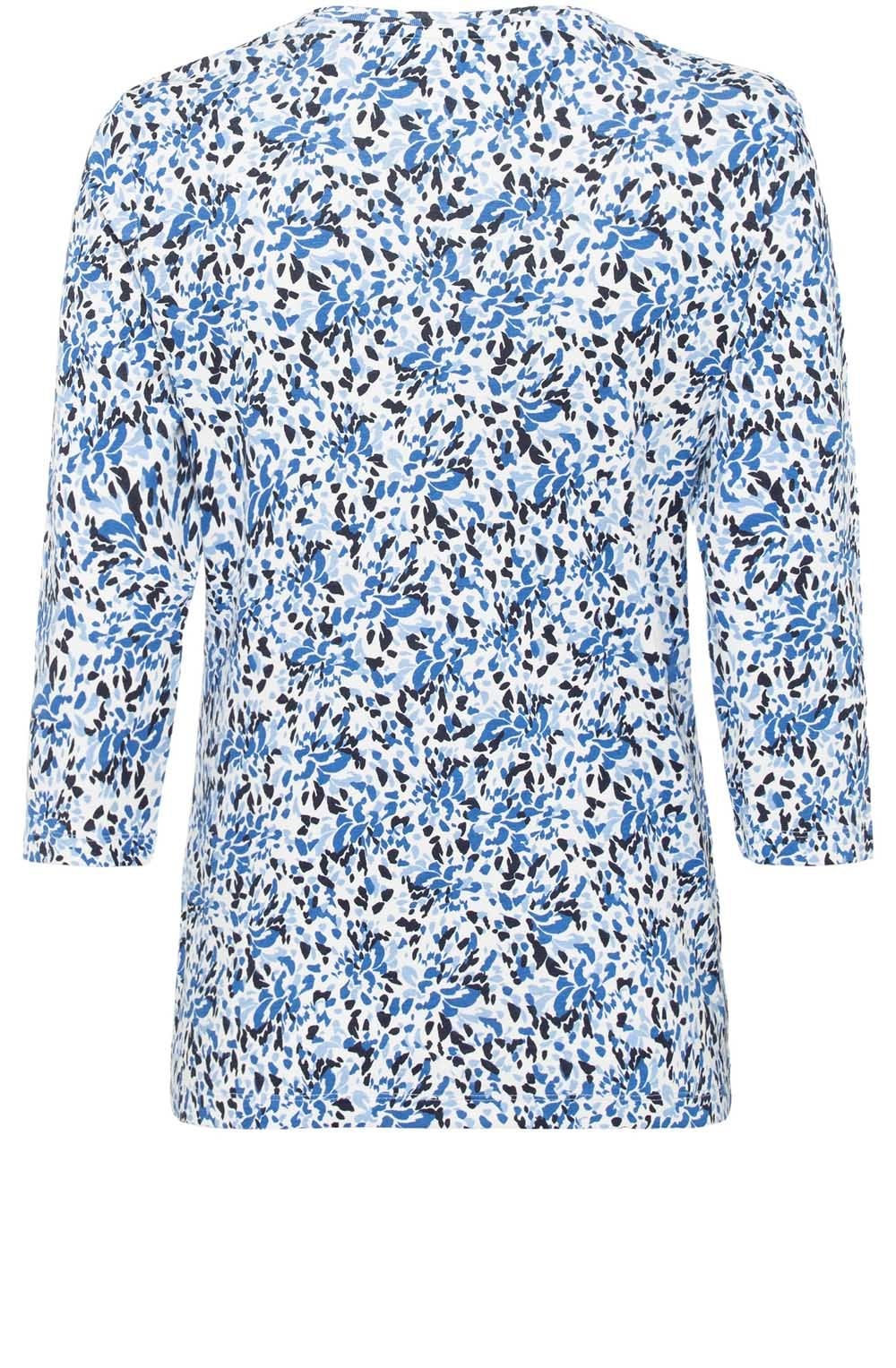 Cobalt Blue Patterned Top