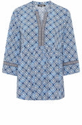 Cobalt Blue Tunic Style Bouse