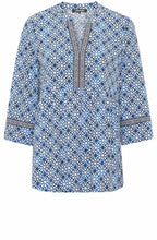 Cobalt Blue Tunic Style Bouse