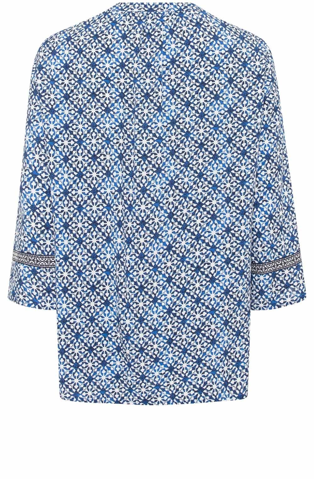 Cobalt Blue Tunic Style Bouse