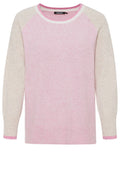 Colour Block Fine Knit Jumper