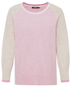 Colour Block Fine Knit Jumper