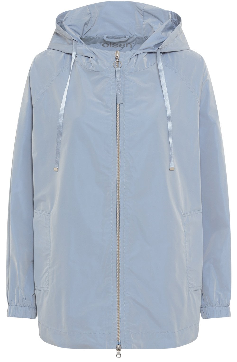 Cool Gray Blue Wind and Water Repellent Coat