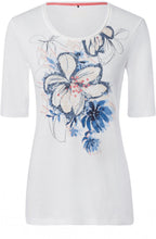 Coral Floral Design T Shirt