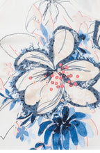 Coral Floral Design T Shirt