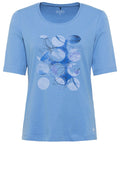 Cornflower Blue Abstract Design T Shirt