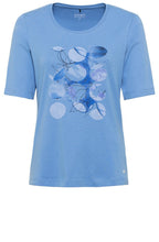Cornflower Blue Abstract Design T Shirt