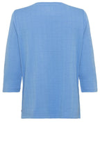 Cornflower Blue Check Stitch Top