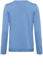 Cornflower Blue Horizontal Ribbed Jumper