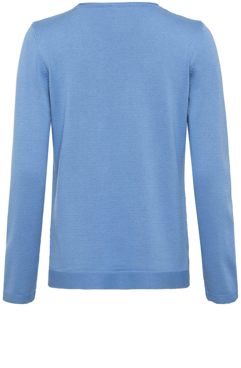 Cornflower Blue Horizontal Ribbed Jumper