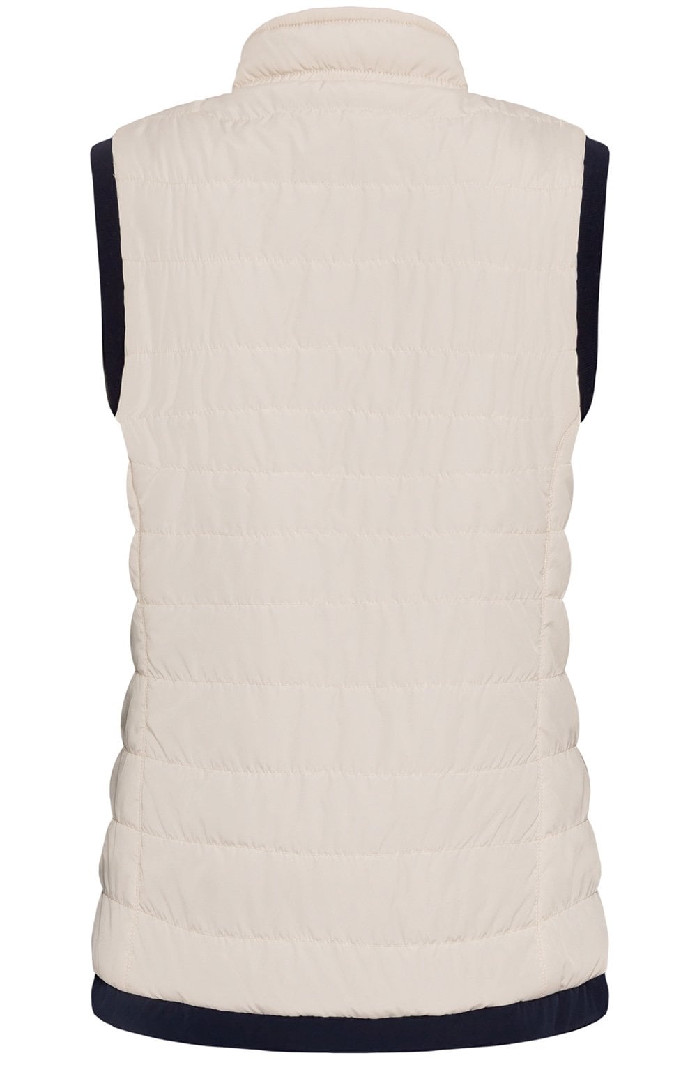 Cream and Ink Blue Reversible Gilet