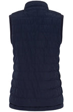 Cream and Ink Blue Reversible Gilet