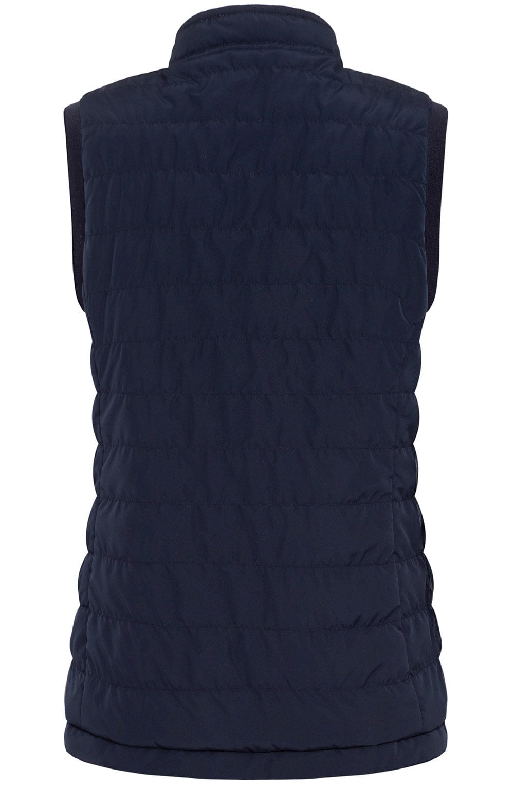 Cream and Ink Blue Reversible Gilet