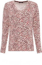 Cream and Mulberry Animal Print Edda Top