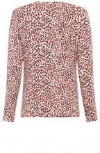 Cream and Mulberry Animal Print Edda Top