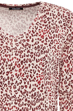 Cream and Mulberry Animal Print Edda Top