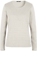 Cream Contrasting Knit Sweater