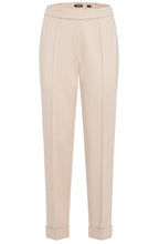 Cream Cropped Lisa Jersey Trousers