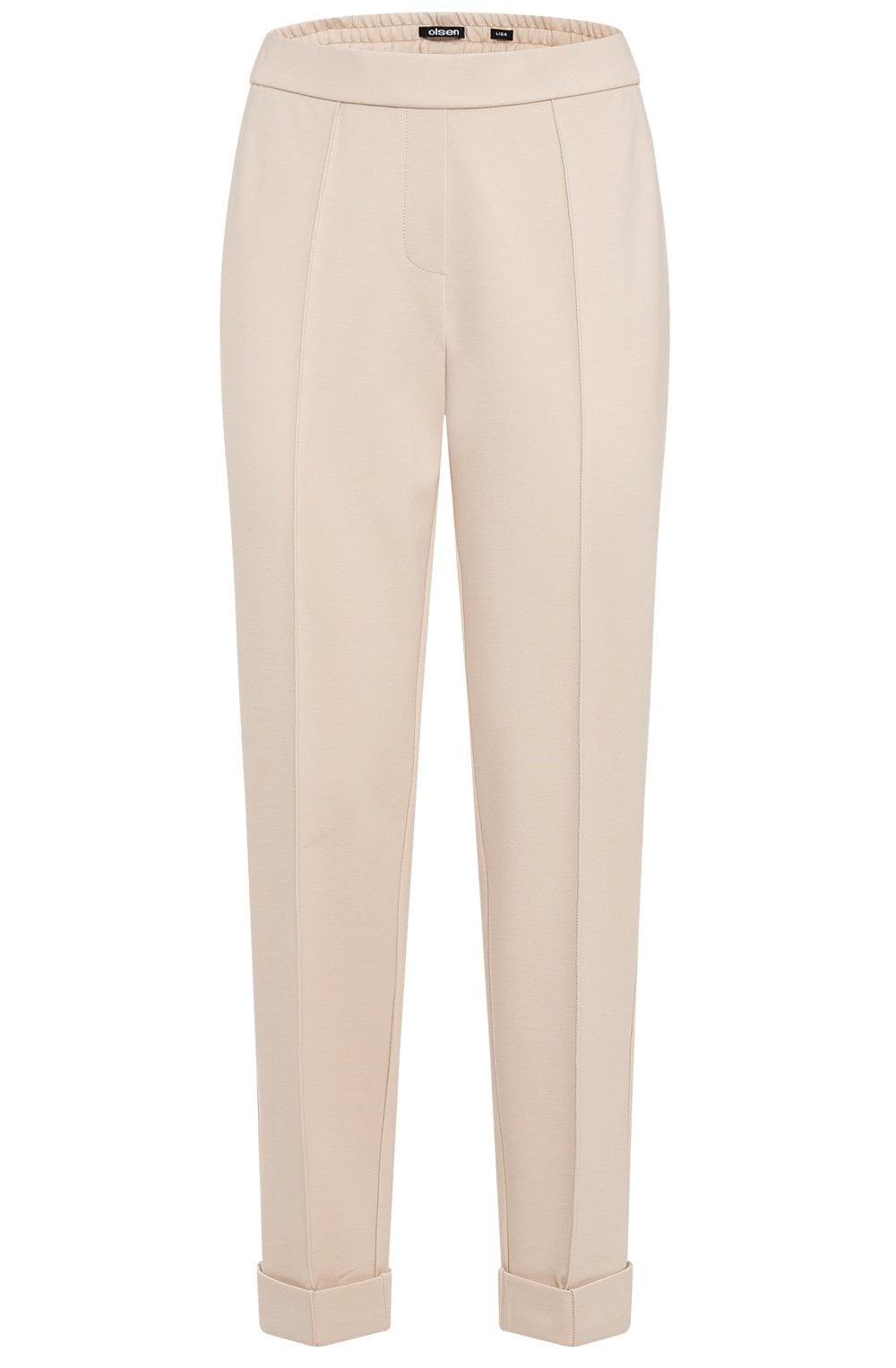 Cream Cropped Lisa Jersey Trousers