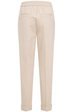 Cream Cropped Lisa Jersey Trousers
