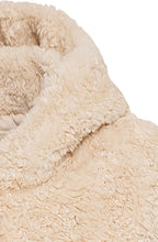 Cream Long Line Super Soft Teddy Gilet