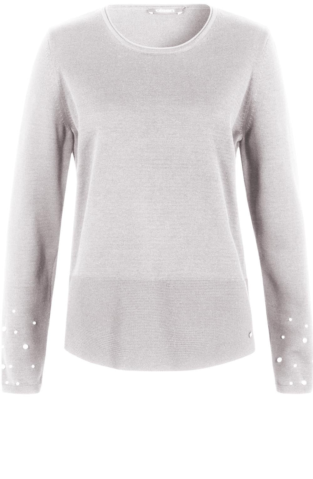 Cream Pearl Detailed Sweater