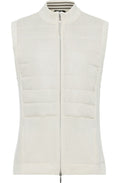 Cream Quilted Front Waistcoat