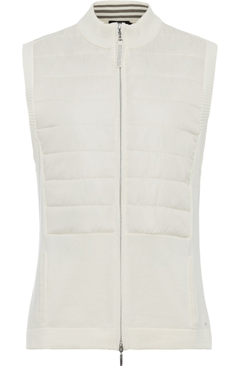 Cream Quilted Front Waistcoat
