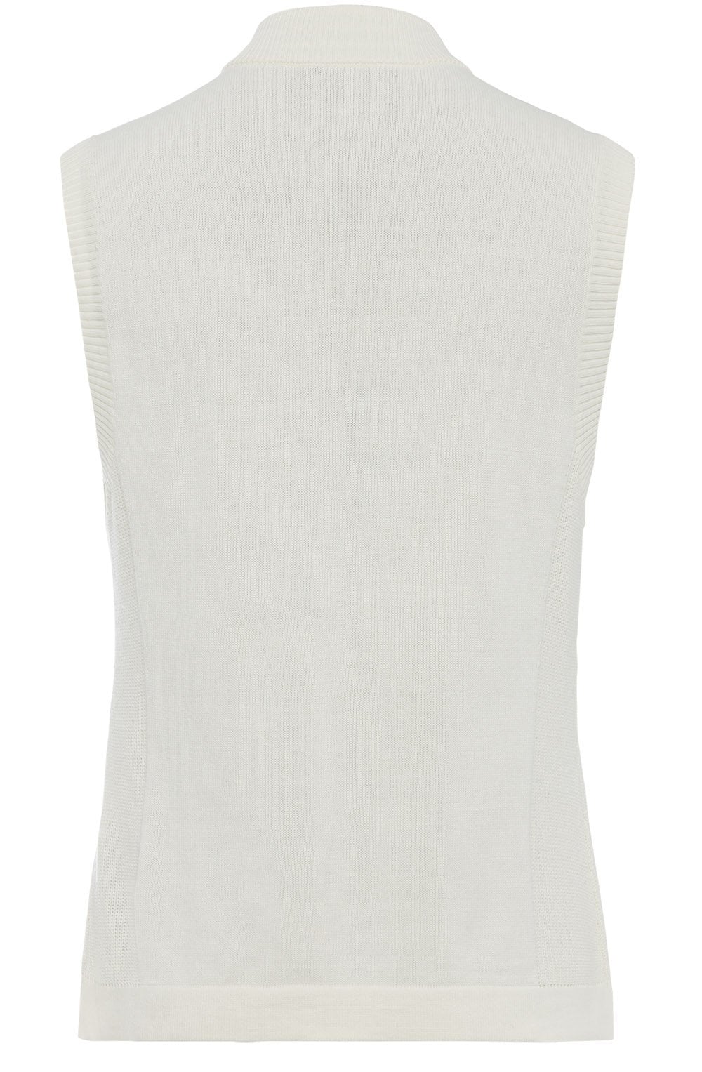 Cream Quilted Front Waistcoat