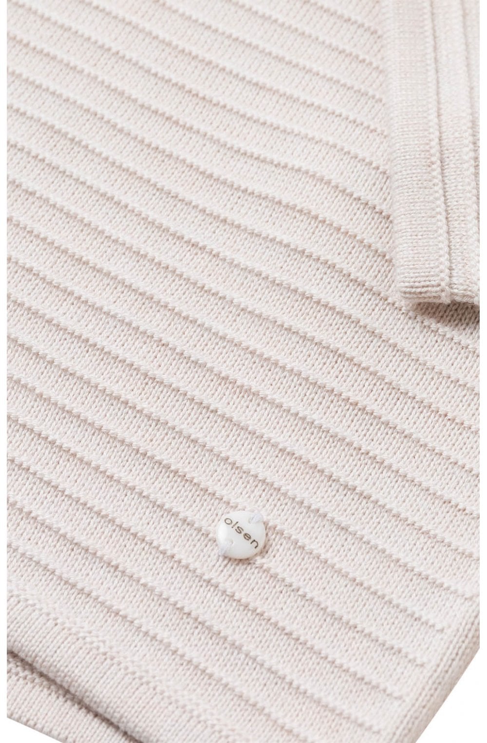 Cream Ribbed Knit Jumper