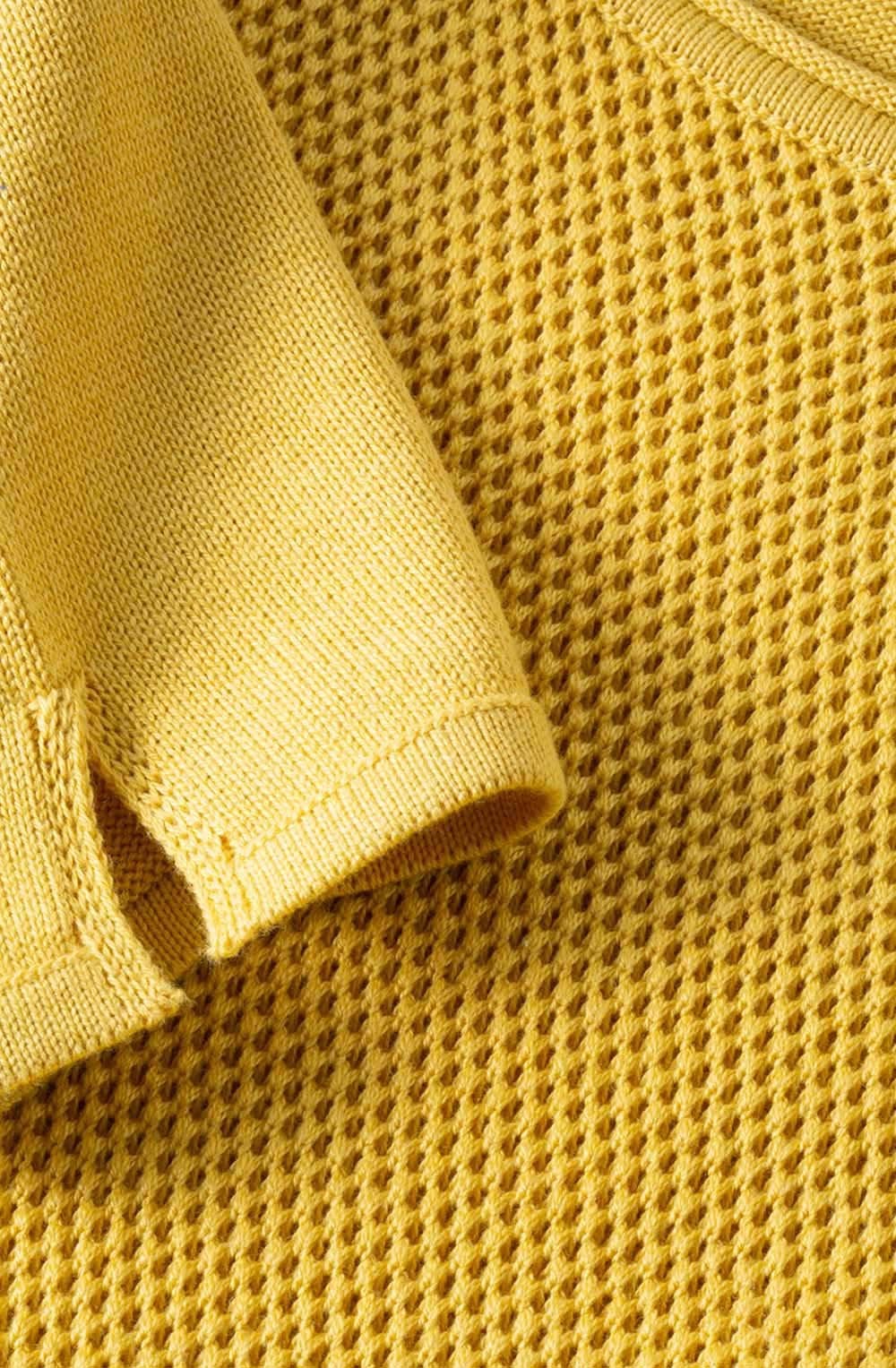 Cream Yellow Textured Knit Jumper