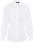 Crisp White Shaped Blouse