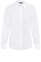 Crisp White Shaped Blouse