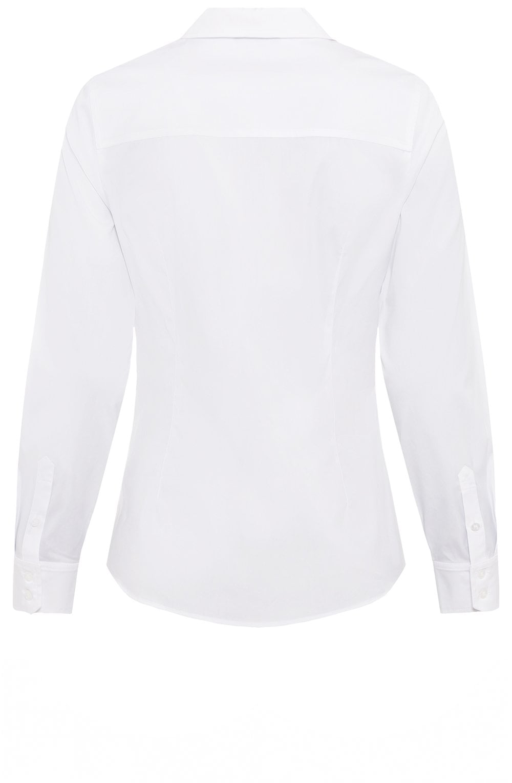 Crisp White Shaped Blouse