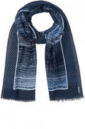 Crown Blue Diamond Print Scarf