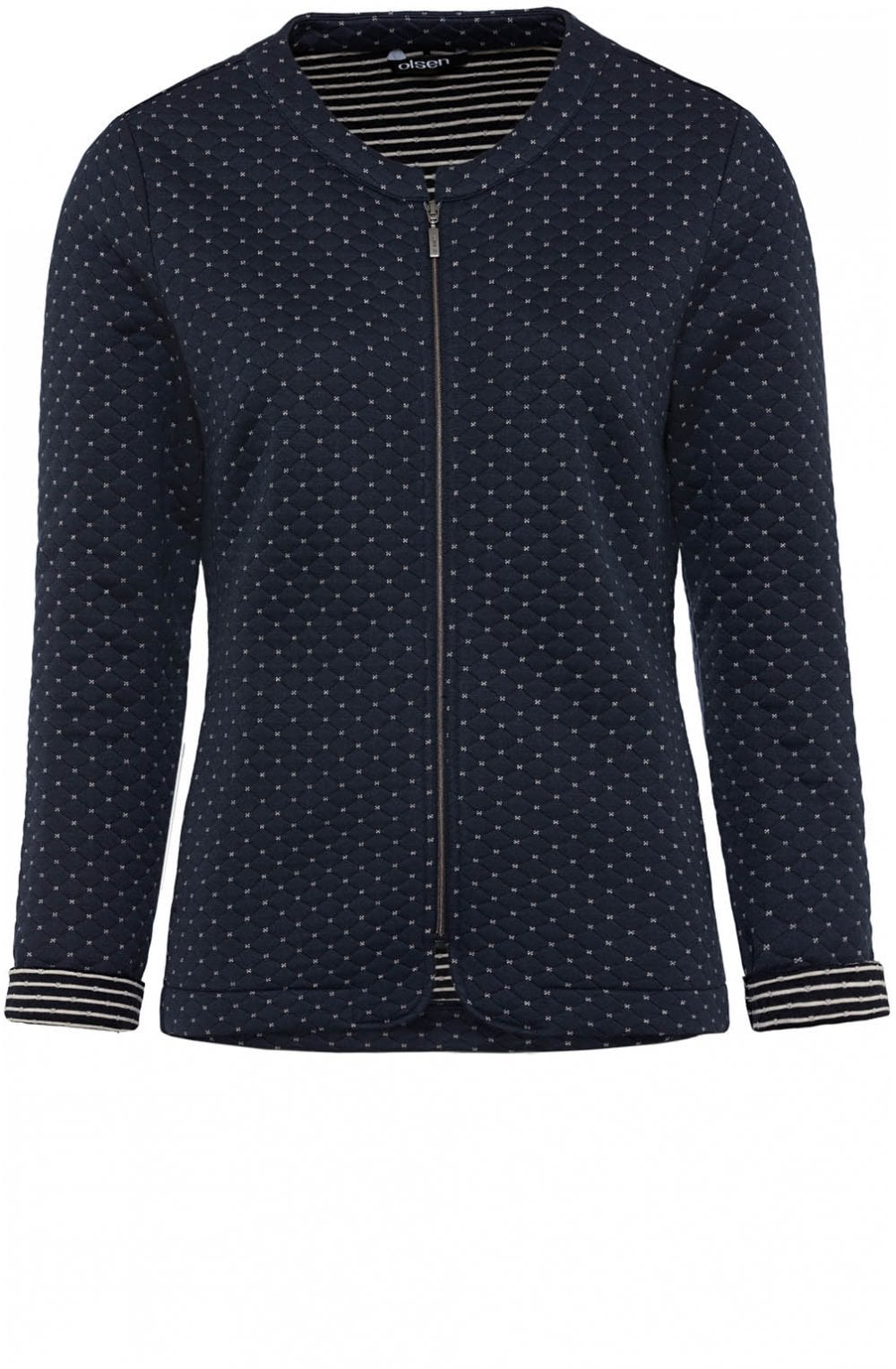 Crown Blue Quilted Jacket