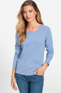 Crystal Blue Long Sleeved Jersey Top
