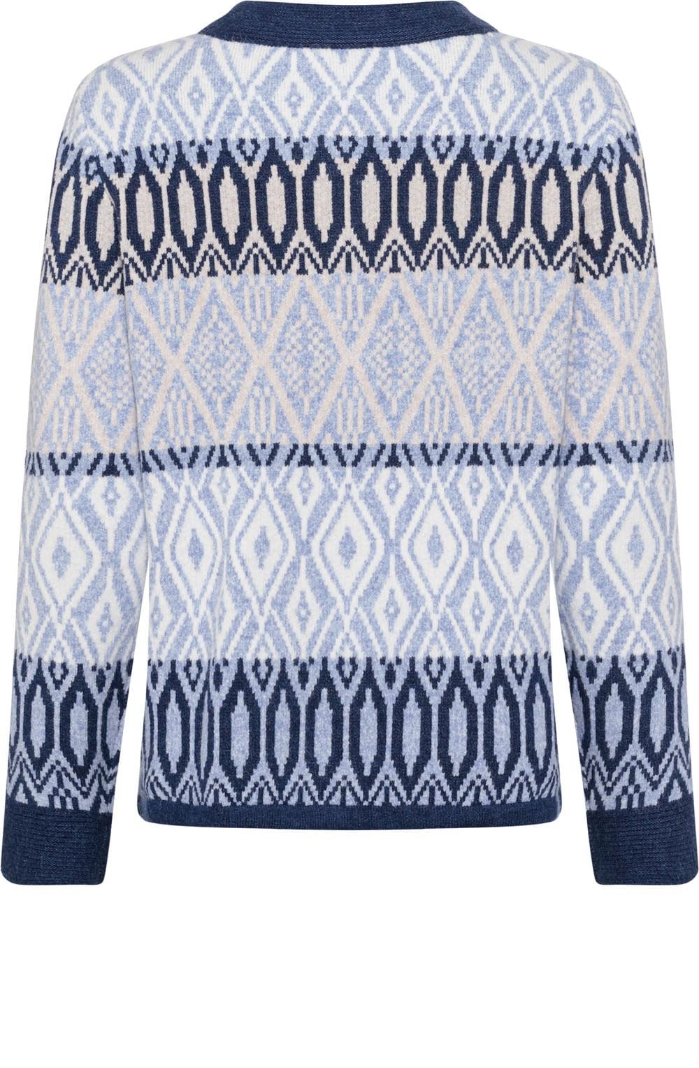 Crystal Blue Norweigan Henny Cardigan